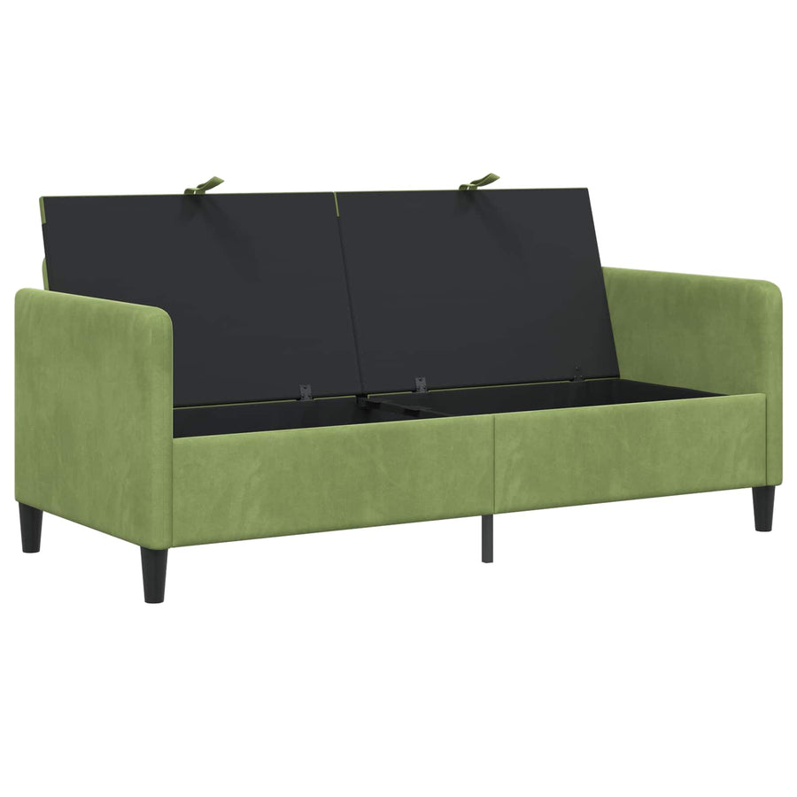 Bank met opslag Lichtgroen 172 x 78 x 87 cm Polyester