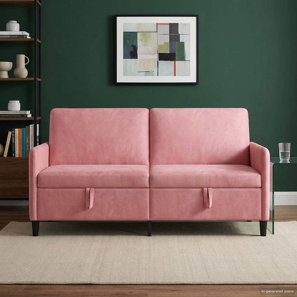 Bank met opslag Roze 172 x 78 x 87 cm Polyester