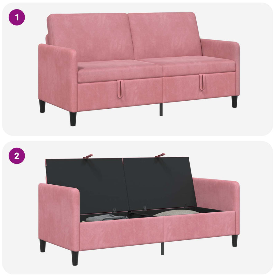 Bank met opslag Roze 172 x 78 x 87 cm Polyester