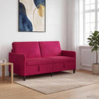Storage Bench Wine Red 172 x 78 x 87 cm Polyester