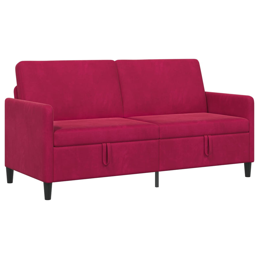 Bank met opslag Wijnrood 172 x 78 x 87 cm Polyester