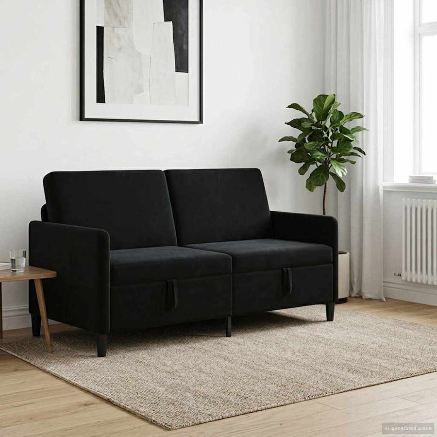Bank met opslag Zwart 172 x 78 x 87 cm Polyester