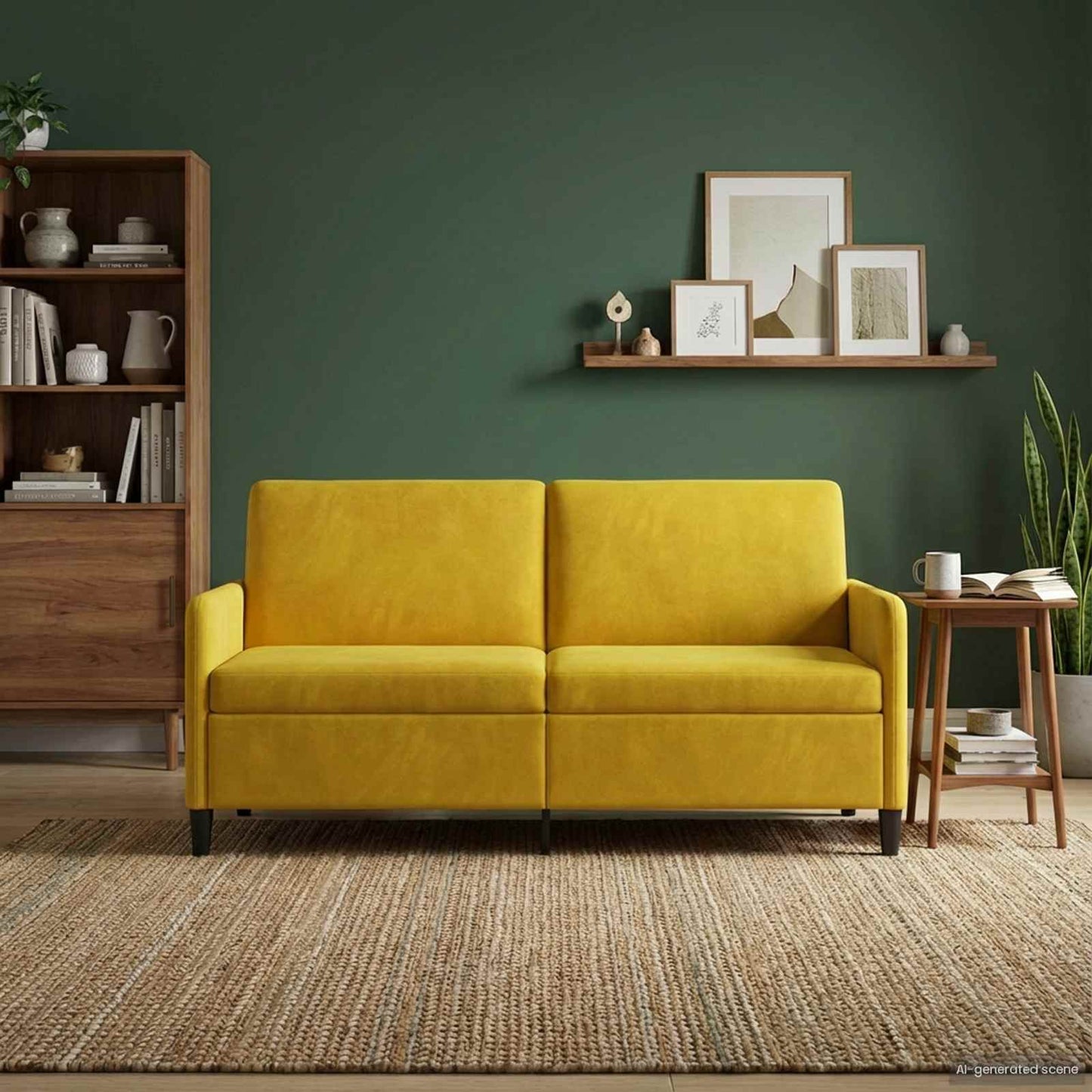 Bank met opslag Geel 172 x 78 x 87 cm Polyester