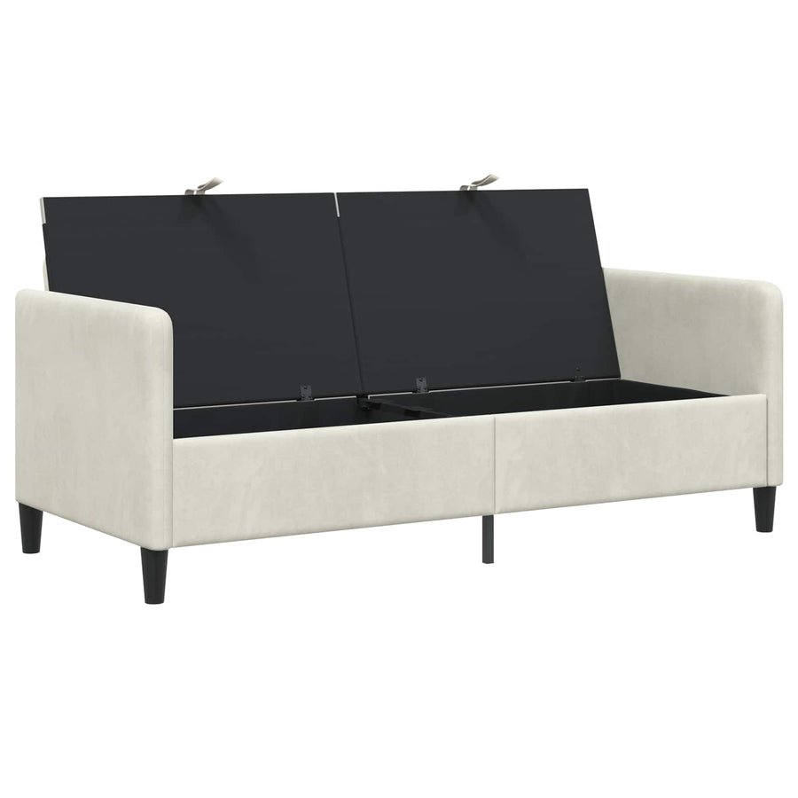 Bank met opslag Crèmekleurig 172 x 78 x 87 cm Polyester