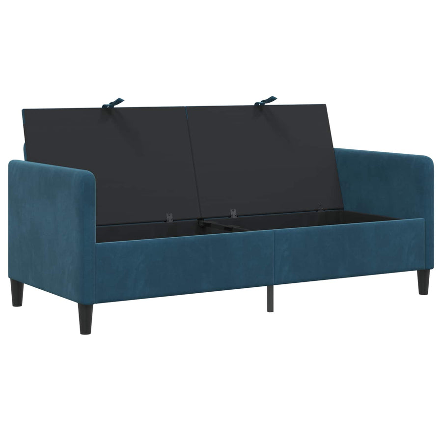 Bank met opslag Blauw 172 x 78 x 87 cm Polyester