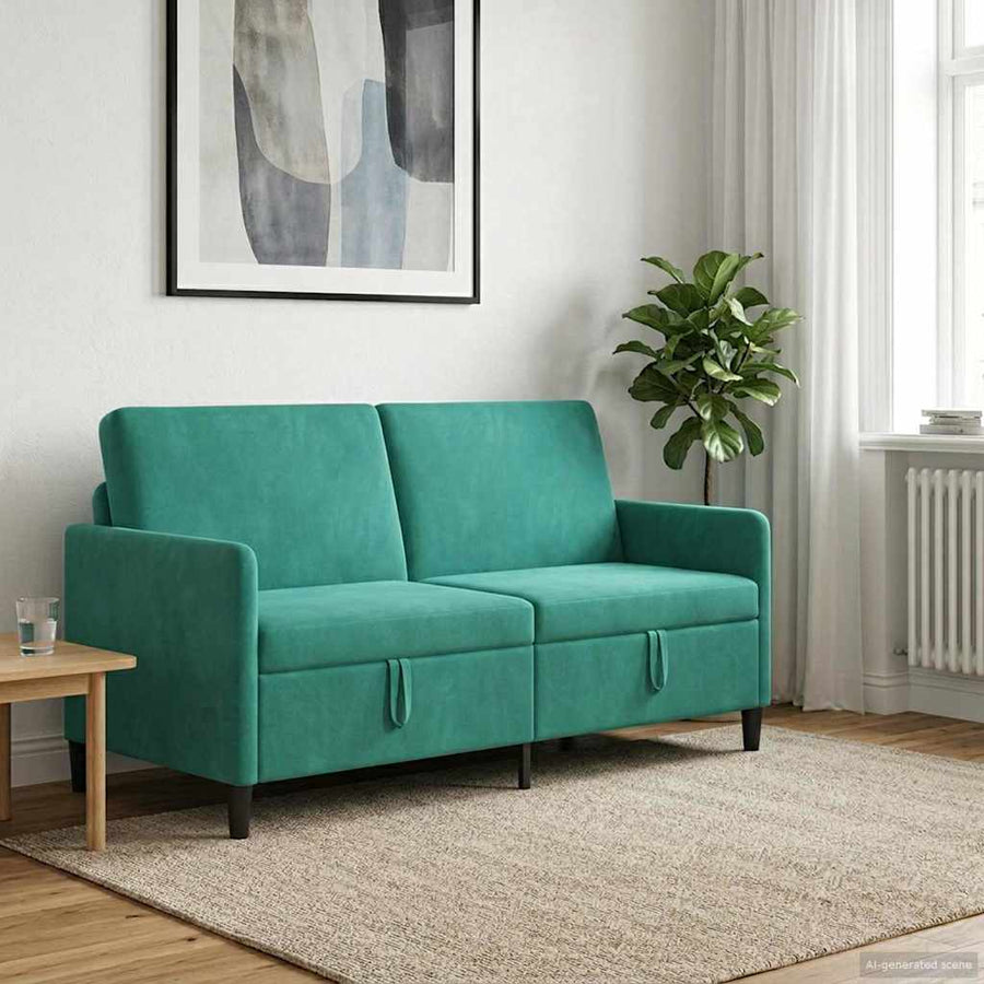 Bank met opslag Turquoise 172 x 78 x 87 cm Polyester