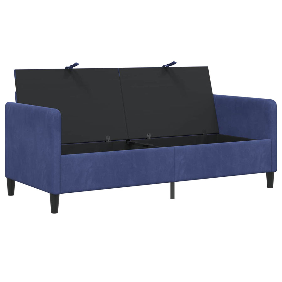 Bank met opslag Politieblauw 172 x 78 x 87 cm Polyester
