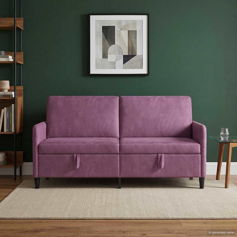 Bank met opslag Paars 172 x 78 x 87 cm Polyester