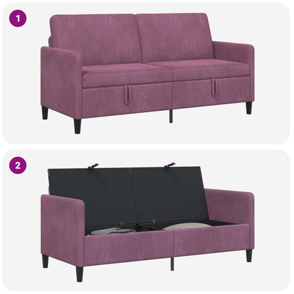 Bank met opslag Paars 172 x 78 x 87 cm Polyester