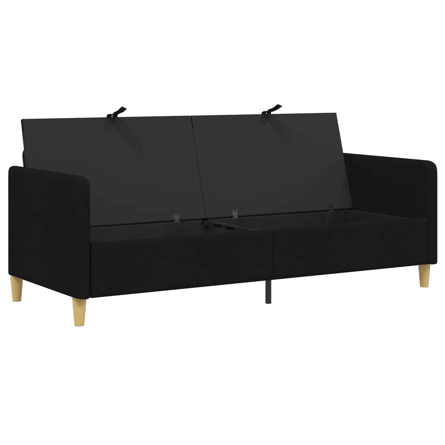 Bank met opslag Zwart 192 x 78 x 87 cm Polyester