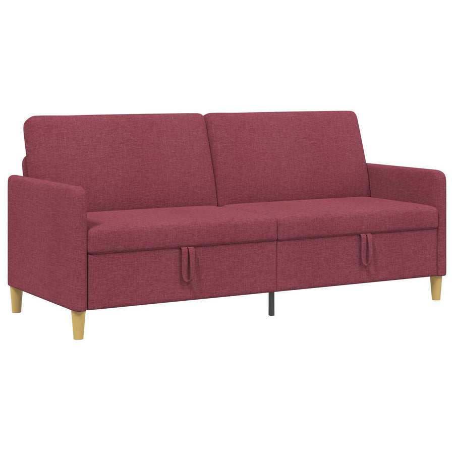 Bank met opslag Wijnrood 192 x 78 x 87 cm Polyester