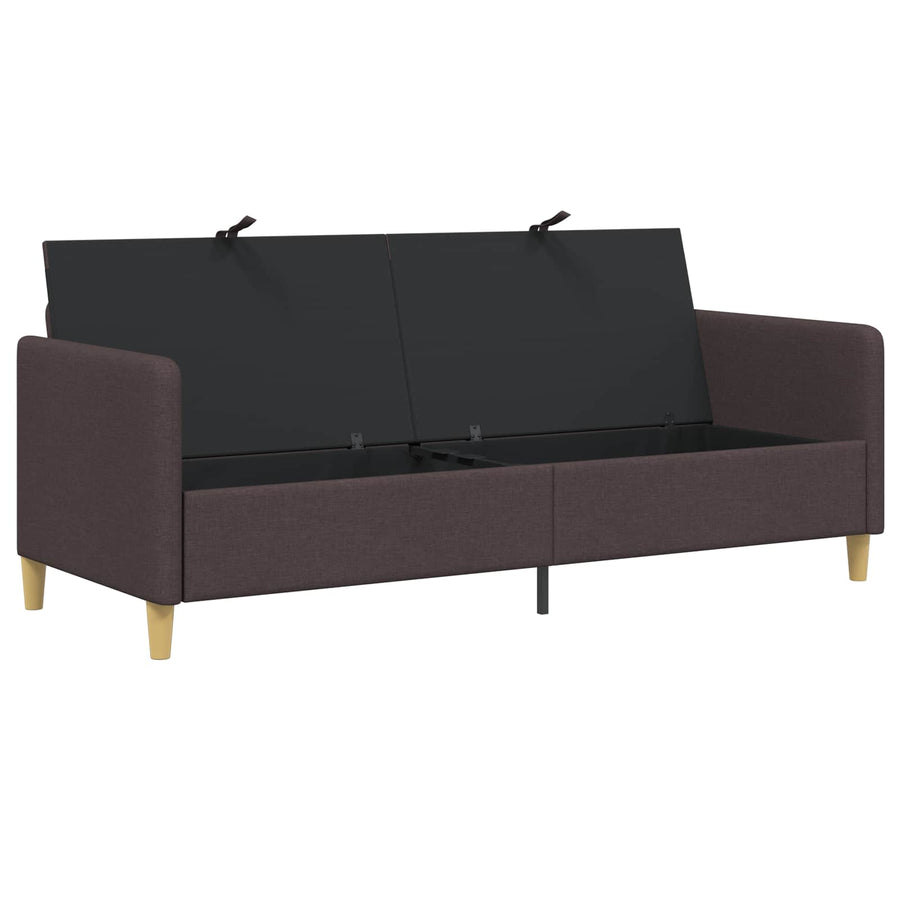 Bank met opslag Donkerbruin 192 x 78 x 87 cm Polyester
