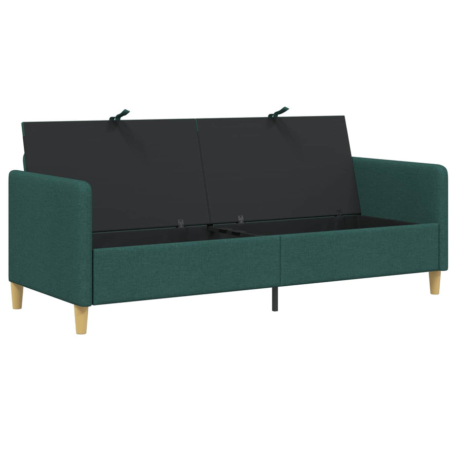 Bank met opslag Donkergroen 192 x 78 x 87 cm Polyester