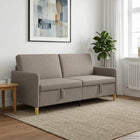 Bank met opslag 192x78x87 cm taupe polyester