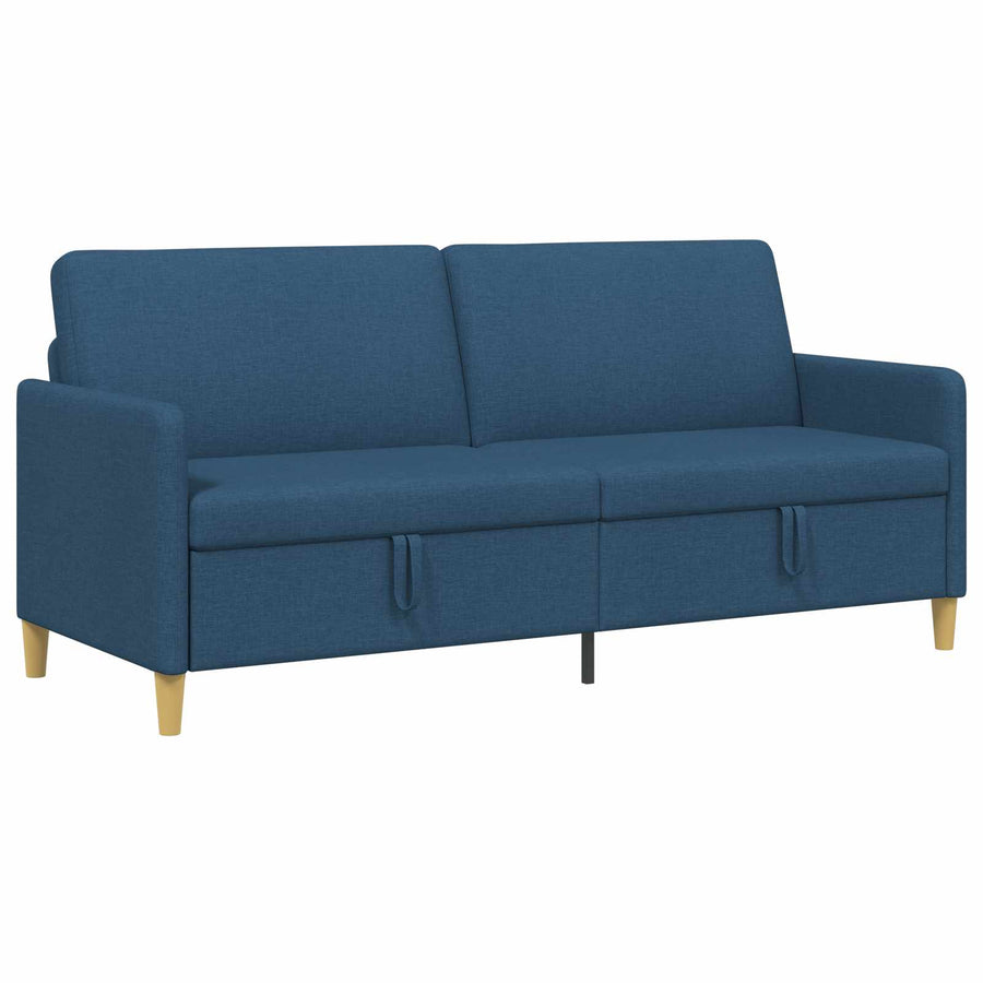 Bank met opslag Blauw 192 x 78 x 87 cm Polyester