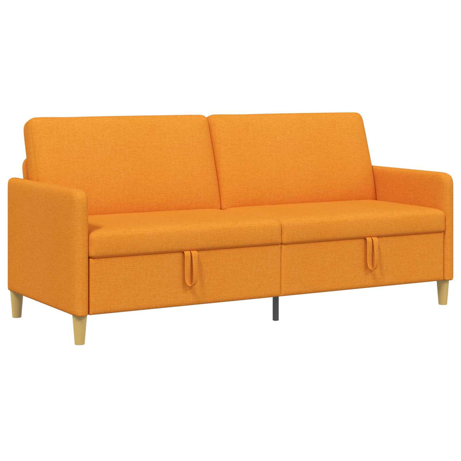 Bank met opslag Donkergeel 192 x 78 x 87 cm Polyester