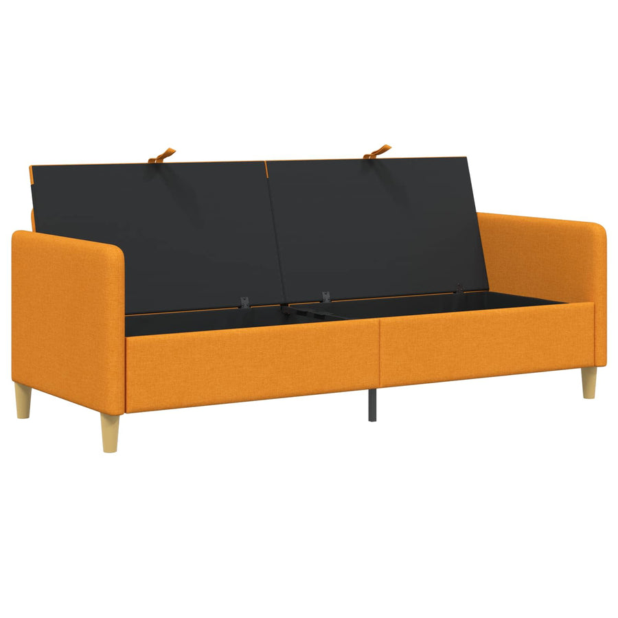 Bank met opslag Donkergeel 192 x 78 x 87 cm Polyester