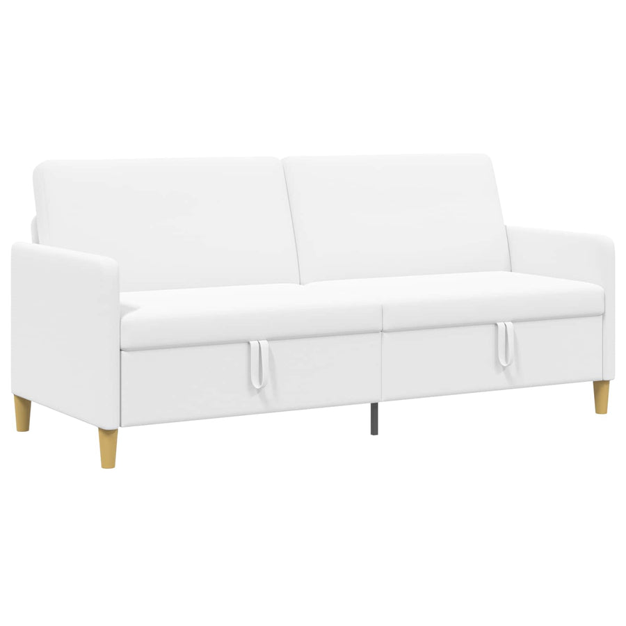 Bank met opslag Wit 192 x 78 x 87 cm Polyester