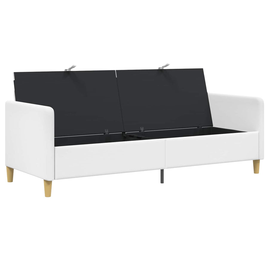Bank met opslag Wit 192 x 78 x 87 cm Polyester