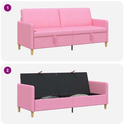 Bank met opslag Roze 192 x 78 x 87 cm Polyester