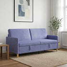 Bank met opslag 192x78x87 cm jeans blauw polyester
