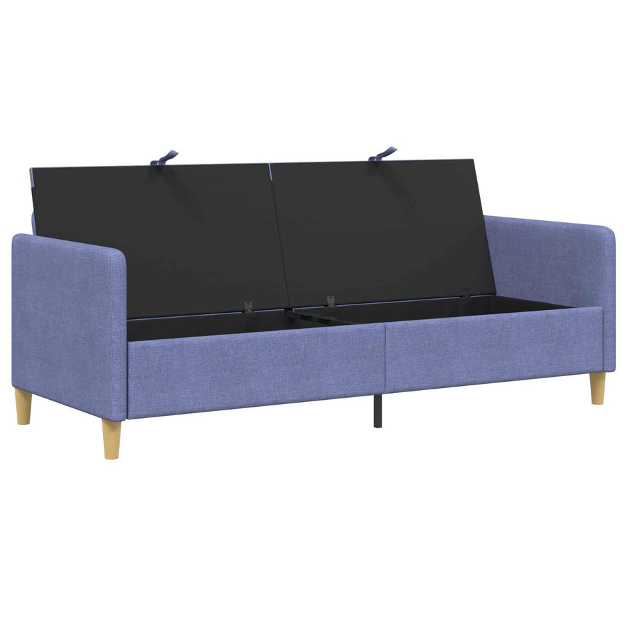 Bank met opslag Jeans Blauw 192 x 78 x 87 cm Polyester