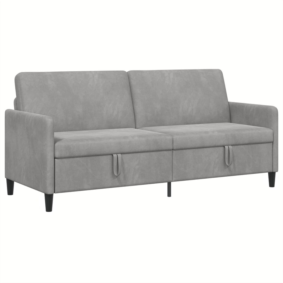 Bank met opslag Lichtgrijs 192 x 78 x 87 cm Polyester