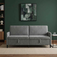 Bank met opslag Donkergrijs 192 x 78 x 87 cm Polyester