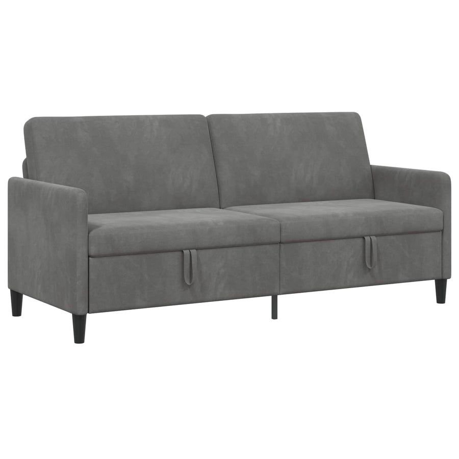 Bank met opslag Donkergrijs 192 x 78 x 87 cm Polyester