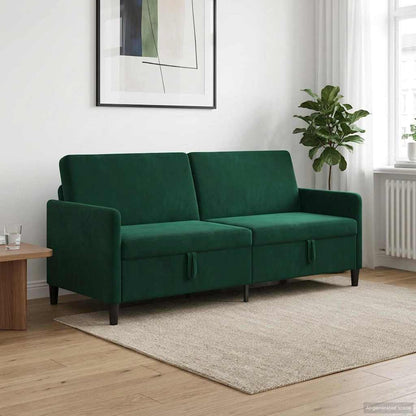 Bank met opslag Donkergroen 192 x 78 x 87 cm Polyester