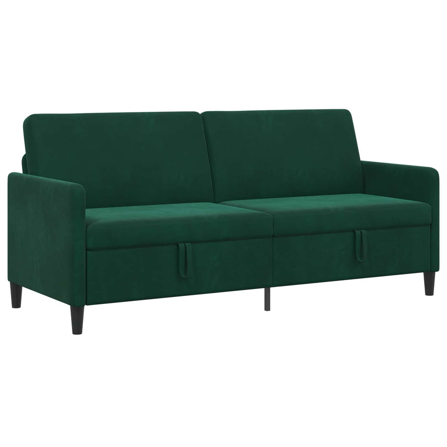 Bank met opslag Donkergroen 192 x 78 x 87 cm Polyester