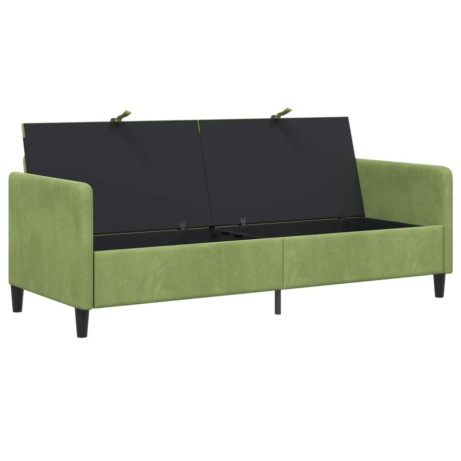 Bank met opslag Lichtgroen 192 x 78 x 87 cm Polyester