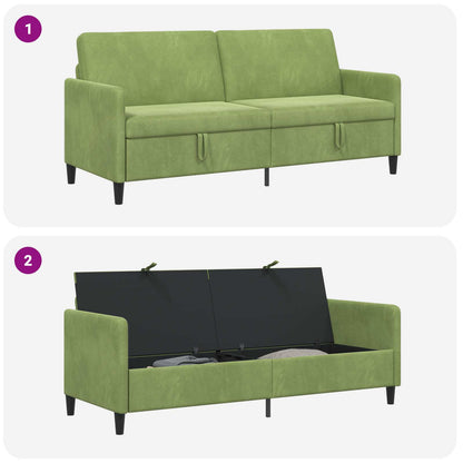 Bank met opslag Lichtgroen 192 x 78 x 87 cm Polyester
