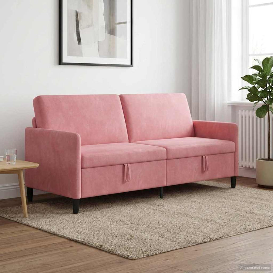 Bank met opslag Roze 192 x 78 x 87 cm Polyester