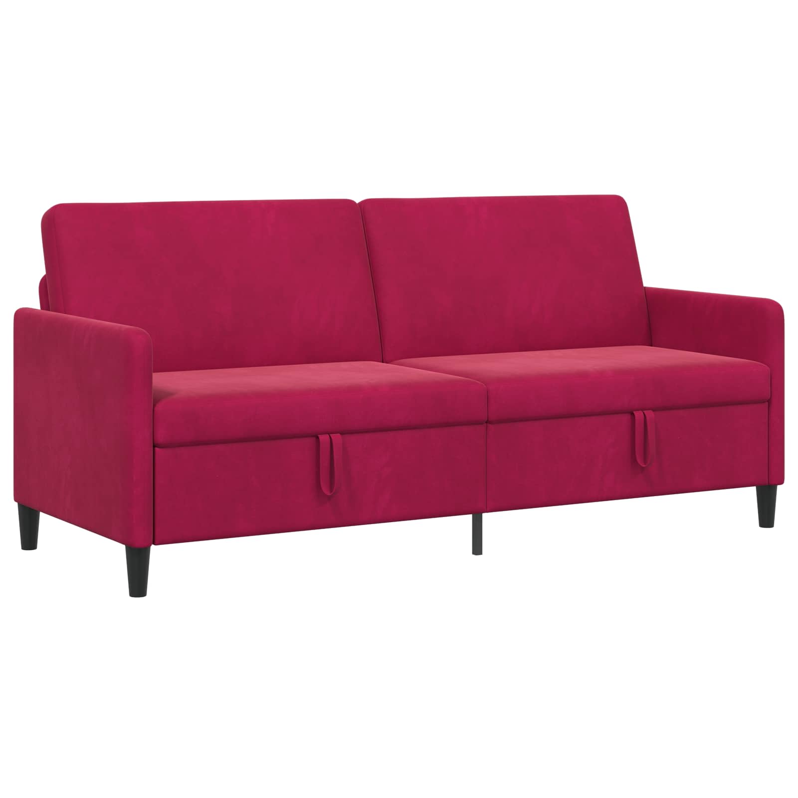 Bank met opslag Wijnrood 192 x 78 x 87 cm Polyester