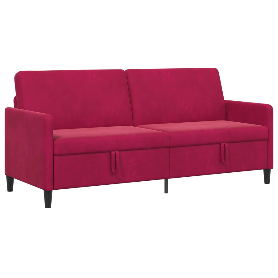 Bank met opslag Wijnrood 192 x 78 x 87 cm Polyester