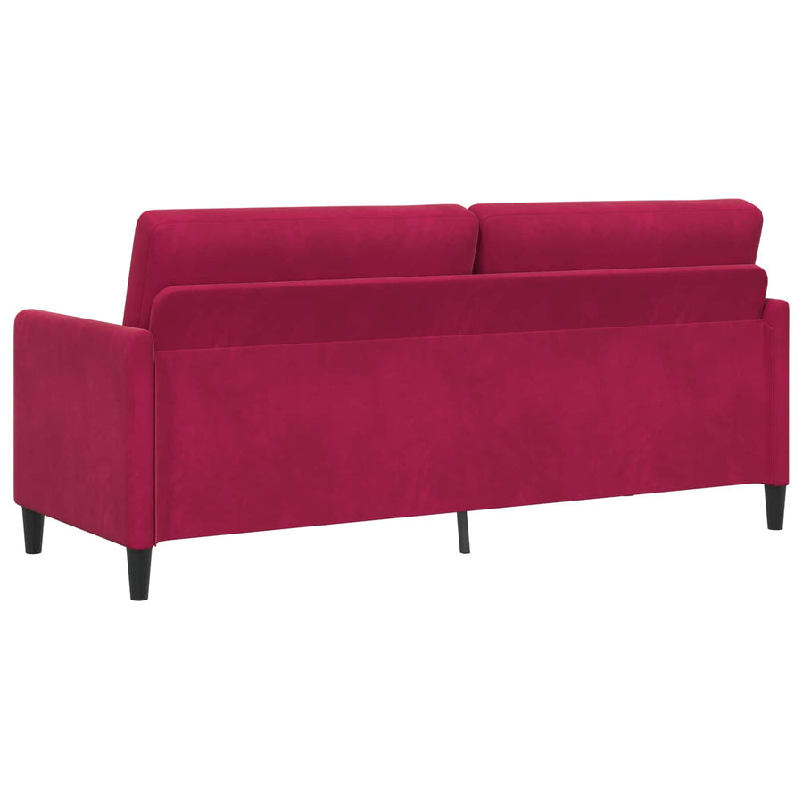 Bank met opslag Wijnrood 192 x 78 x 87 cm Polyester