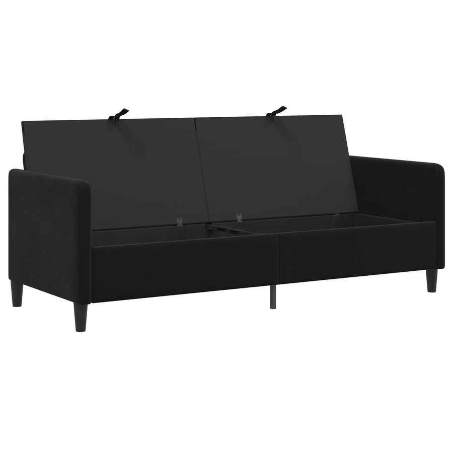 Bank met opslag Zwart 192 x 78 x 87 cm Polyester