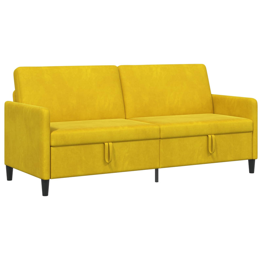 Bank met opslag Geel 192 x 78 x 87 cm Polyester