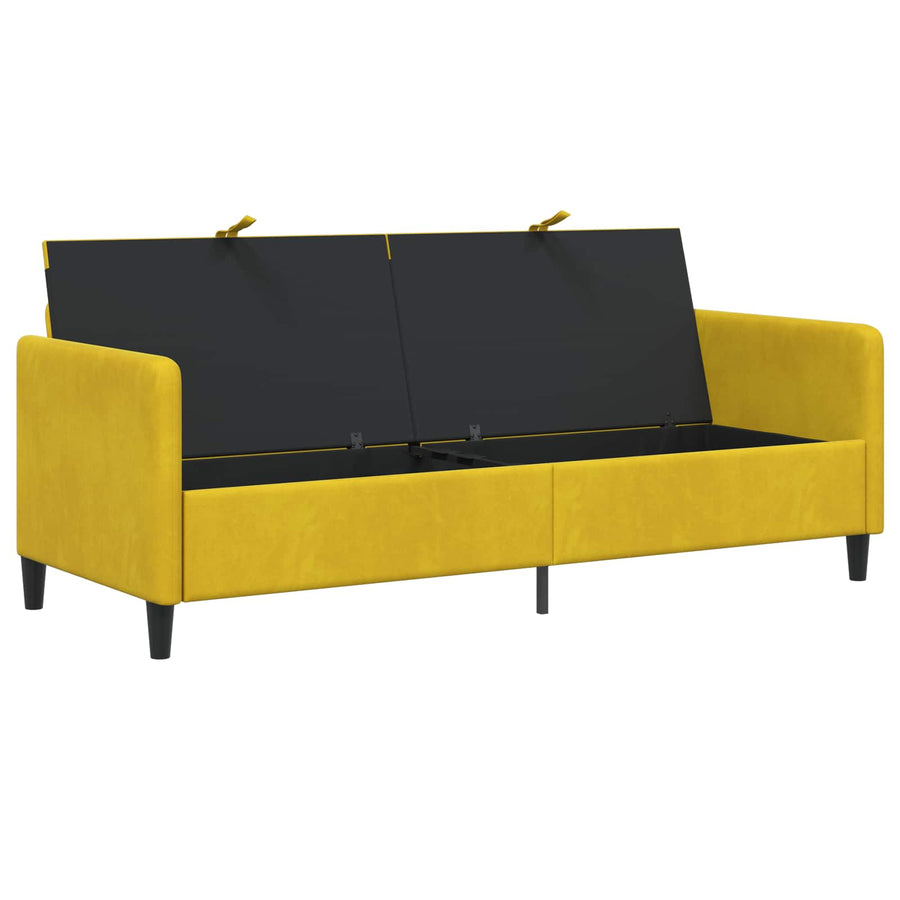 Bank met opslag Geel 192 x 78 x 87 cm Polyester