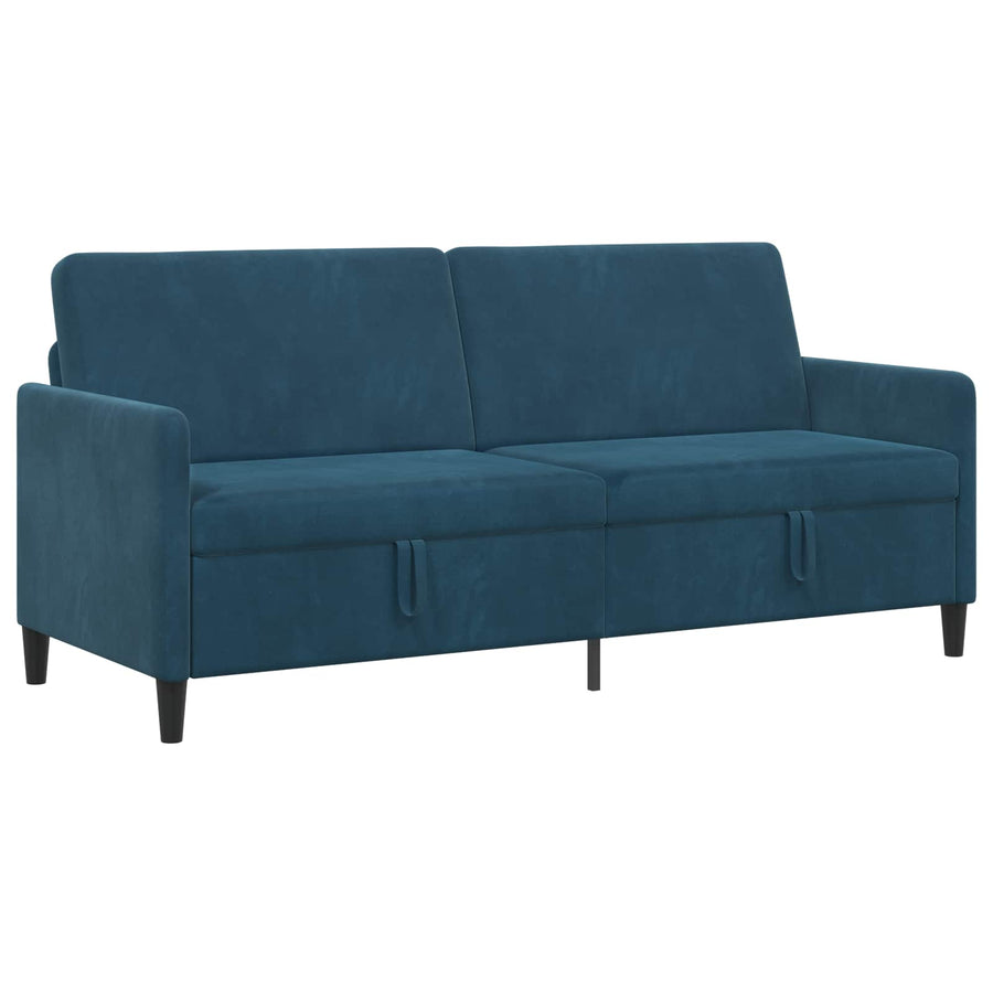 Bank met opslag Blauw 192 x 78 x 87 cm Polyester