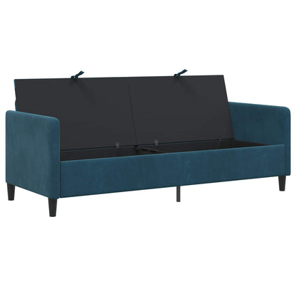 Bank met opslag Blauw 192 x 78 x 87 cm Polyester