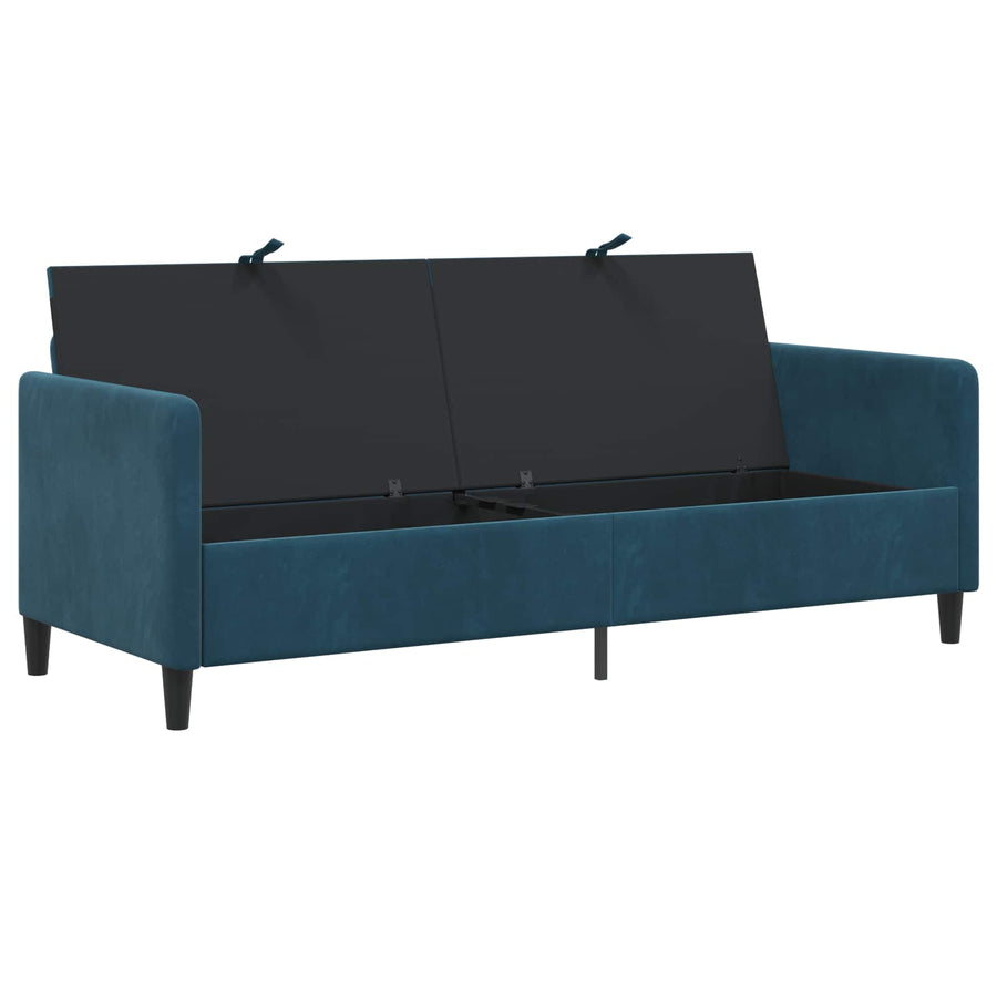 Bank met opslag Blauw 192 x 78 x 87 cm Polyester
