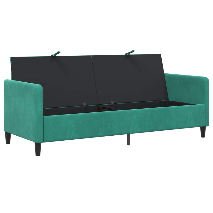 Bank met opslag Turquoise 192 x 78 x 87 cm Polyester