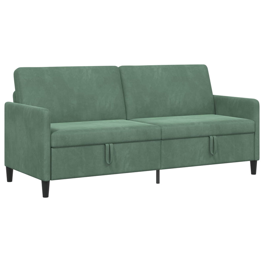 Bank met opslag Zeegroen 192 x 78 x 87 cm Polyester