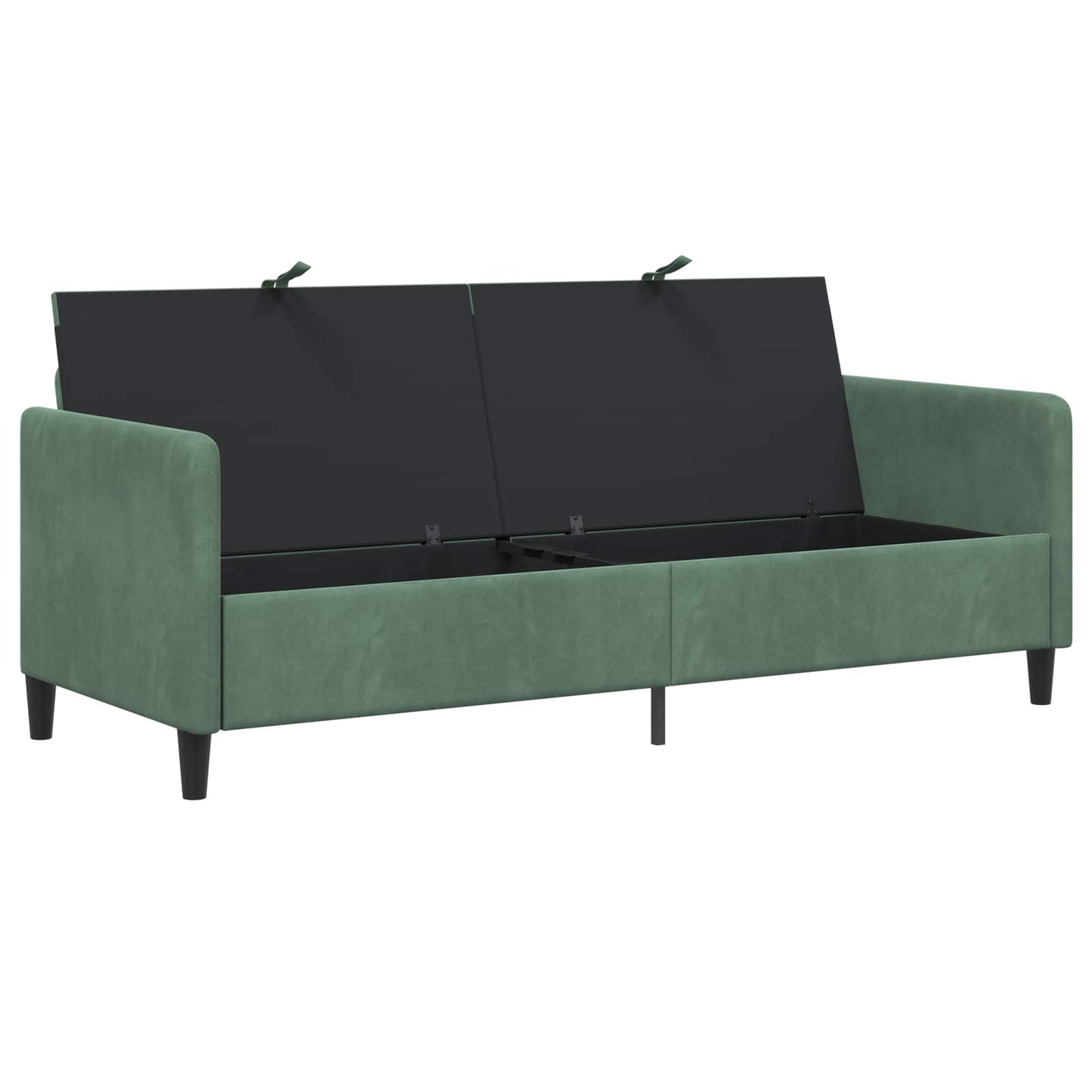 Bank met opslag Zeegroen 192 x 78 x 87 cm Polyester