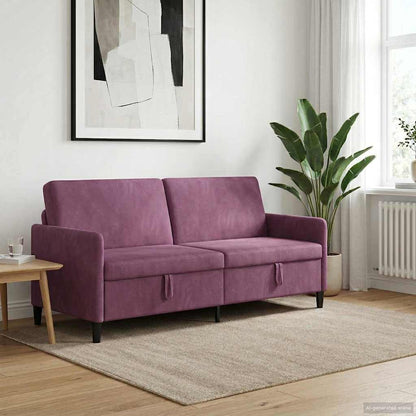 Bank met opslag Paars 192 x 78 x 87 cm Polyester