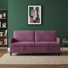 Bank met opslag Paars 192 x 78 x 87 cm Polyester