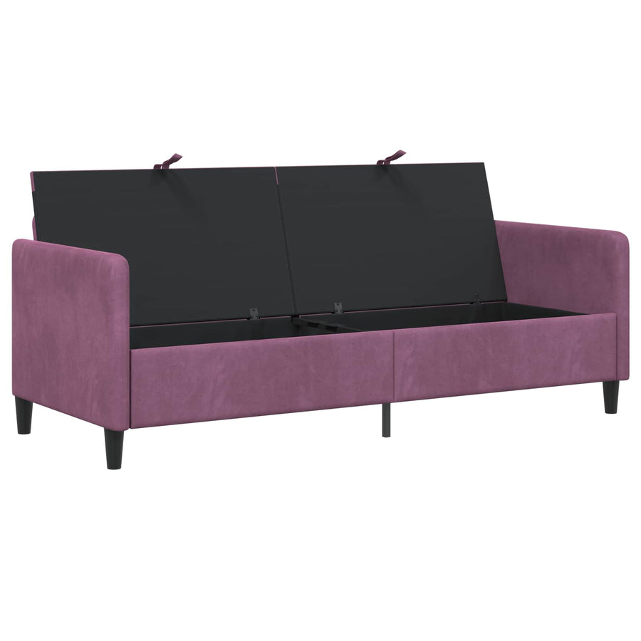 Bank met opslag Paars 192 x 78 x 87 cm Polyester