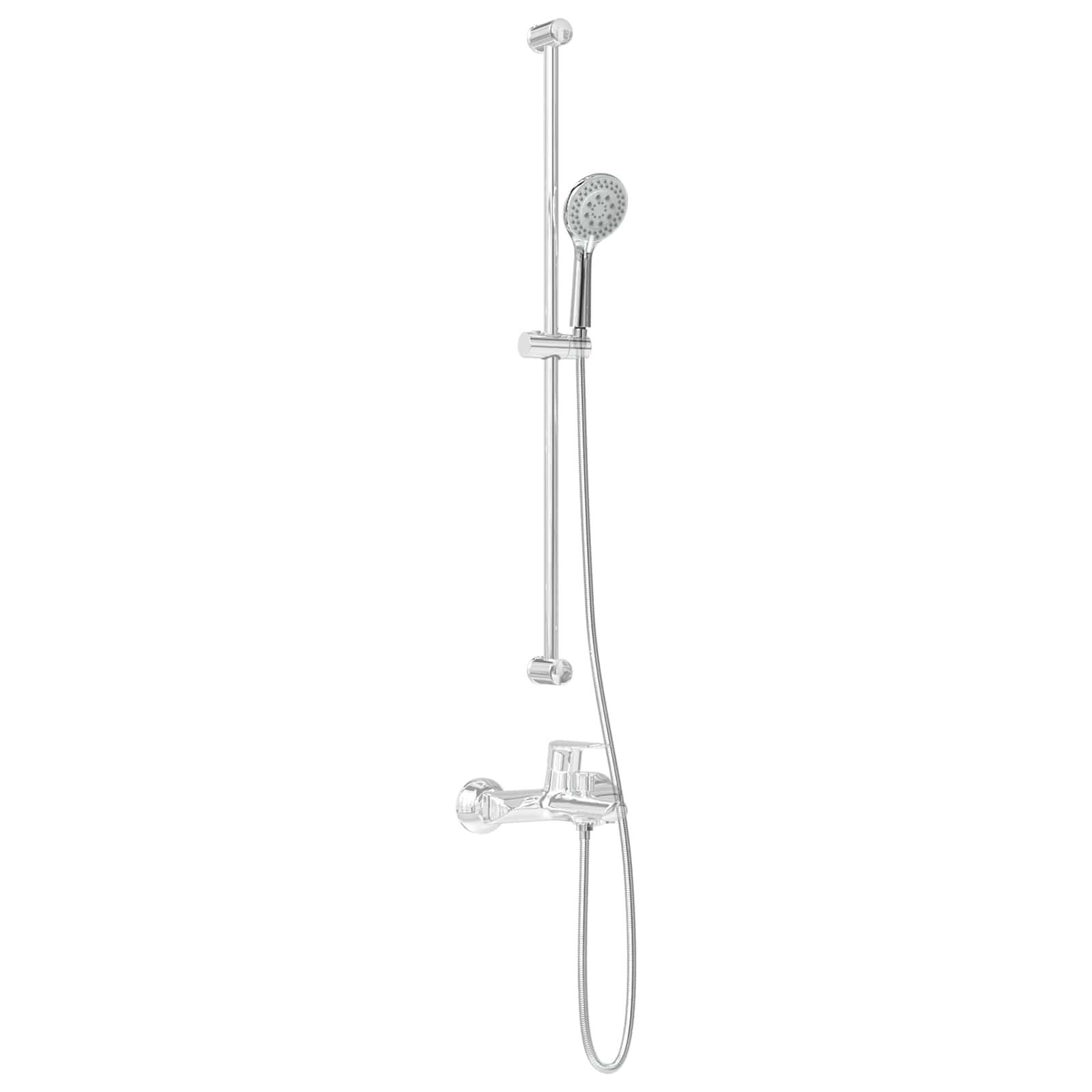 Doucheset Chroom 150 cm Roestvrij staal